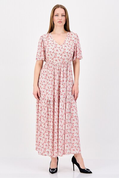 Copperose Women Floral Print Fit And Flare Dress, Multicolor