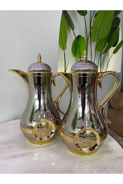 MİMSEGÜN DEKOR 2-Piece Steel Inside Glass Stylish Thermos