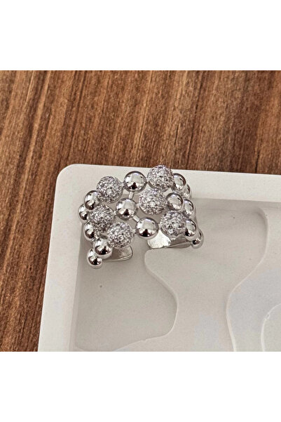 TURKAFONE Beaded Stone Ring - Adjustable