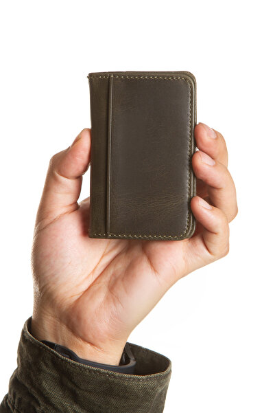 Niki Leather Melborn Genuine Leather Mini Card Holder