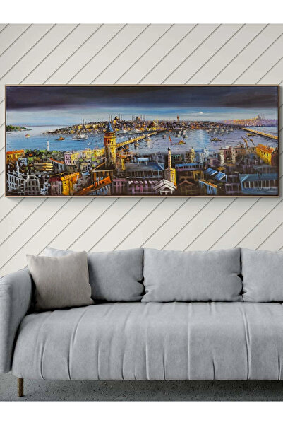 Simurg Sanatevi İstanbul’da Mavi Saat Yağlı Boya Tablosu