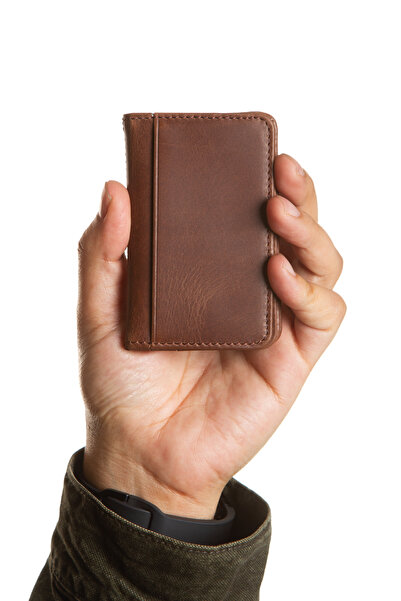 Niki Leather حامل بطاقات صغير من الجلد الطبيعي من ميلبورن