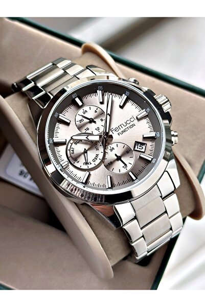 Ferrucci Functional Men's Wristwatch Steel Band 3 Atm Water Resistance