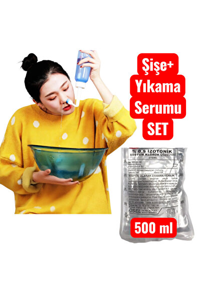 ORGANICYOU HANGZHOU Burun Yıkama Şişesi 300ml Neti Pot Sinüs Durulama Seti + ...