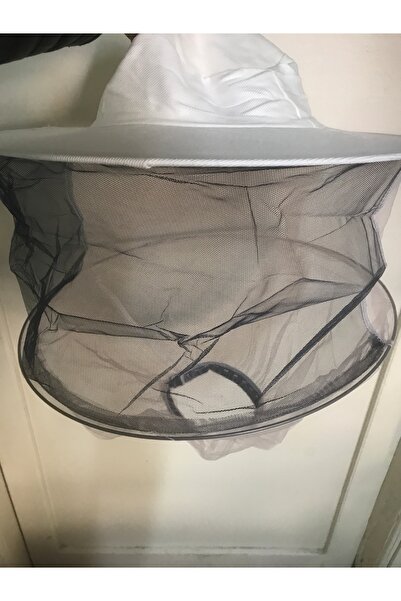 777 Arıcı maskesi Beyaz tüllü başlık