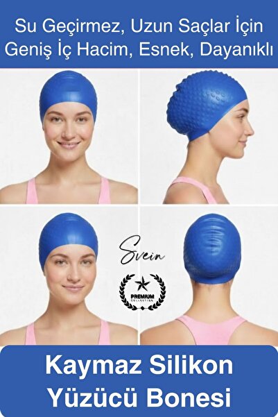 Svein #Плавальна шапочка водонепроникна нековзна силіконова шапочка для плава...