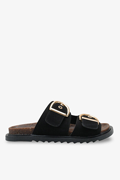 İNNABUTİKK Γυναικείες Παντόφλες με Αξεσουάρ Enisa - Μαύρες