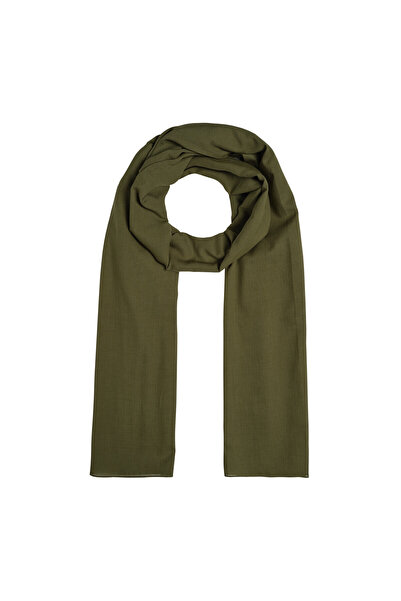 ipekevi Πράσινο βαμβακερό απλό σάλι καρυδιάς 6929