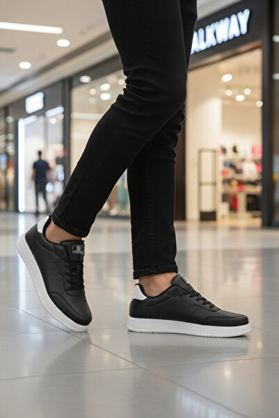 WALKWAY 158 m Large Size Black and White Men's Sports Shoes