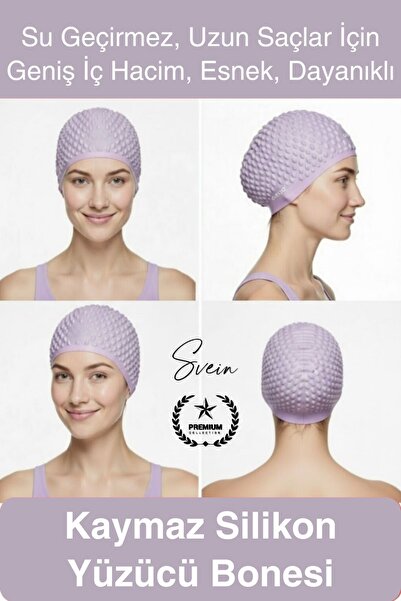 Svein #Плавальна шапочка водонепроникна нековзна силіконова шапочка для плава...