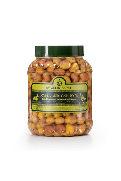 Ayvalık Çizik Yeşil Zeytin (1,5 kg)