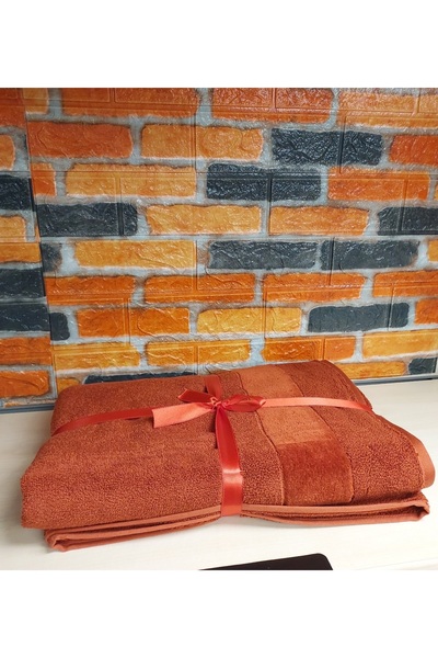 Özdilek Svv Border Büyük Boy Banyo Havlusu (89x173) - Spice