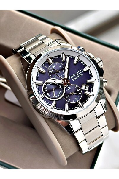 Ferrucci Functional Men's Wristwatch Steel Band 3 Atm Water Resistance