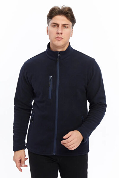 HIRDAVAT HOME Men's Fleece Jacket with Full Zipper and 3 Pockets