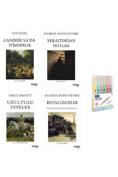 CAN CANDIDE YA DA İYİMSERLİK + Yeraltından Notlar + Uğultulu Tepeler + مجموعة...