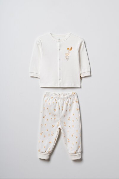 BabyCosy Organic Wear 100% Organic Cotton, 2-Piece Baby Pajama Set, Teddy Bea...