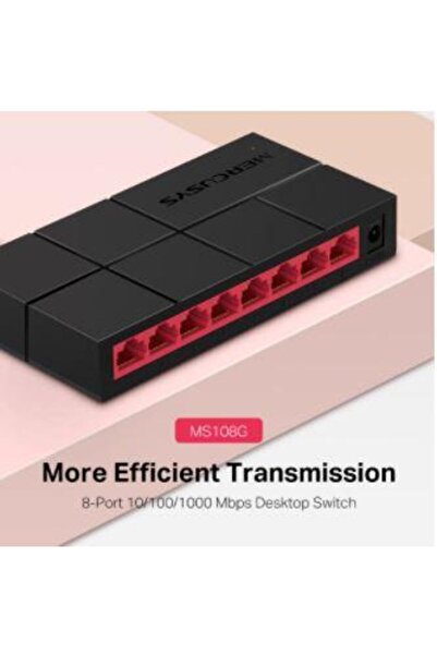 Universal محول شبكة مكتبي غير قابل للإدارة من تي بي-لينك ميركوسايز MS108G بـ ...
