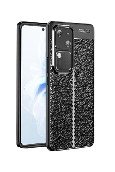 corcishop Vivo S18 Camera Protected Leather Look Stitched Pattern Protective ...
