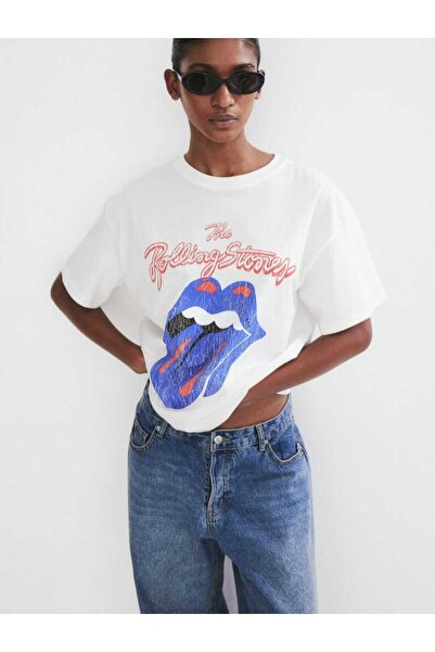 EAS GİYİM تي شيرت أساسي كبير الحجم مطبوع