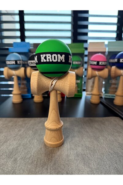Krom Kendama KENDAMA KROM 2026 NEW MODEL GREEN RUBBER +THREAD GIFT BEST QUALITY