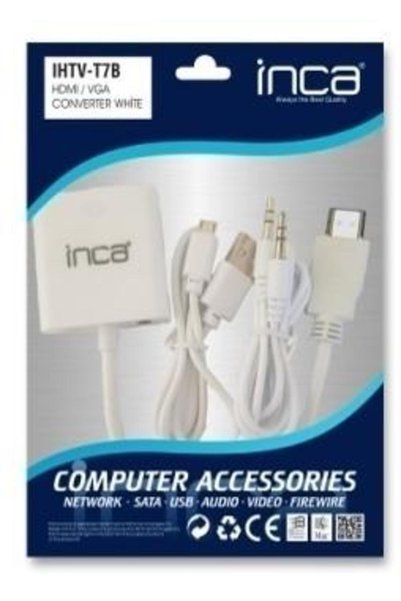 Universal Inca ihtv-7tb hdmi to vga + audio white