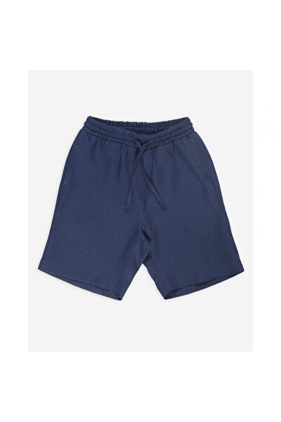 PETIT-ATELlER PETIT ATELIER Navy Drawstring Shorts Kids Elastic Waist Soft Co...