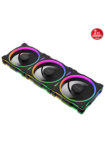 ASUS PRIME MR120 ARGB RESERVE BLACK - 28 mm,Aura Sync,Üçlü Paket Kasa Fanı