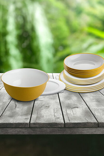 Omada Sanaliving plastic tableware set - Yellow