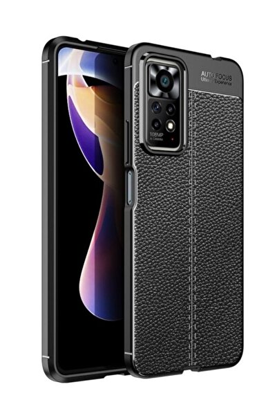 corcishop Redmi Note 11 Pro Camera Protected Leather Look Stitched Pattern Pr...