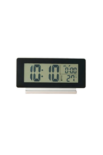OEM Bedside table clock with thermometer and alarm, LED light, 17x9 cm dimens...