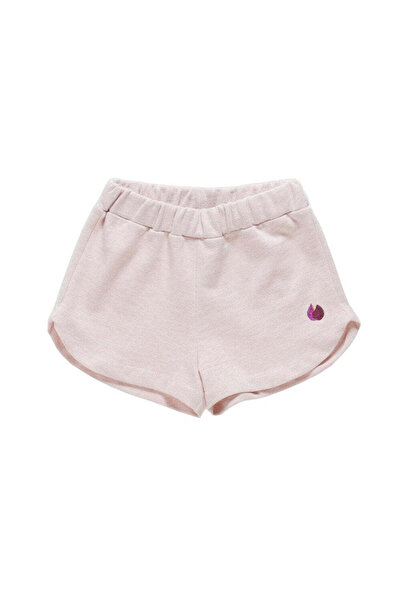 PETIT-ATELlER PETIT ATELIER Glitter Flame Shorts Kids Pink Elastic Waist Soft...