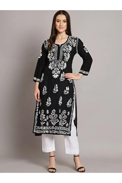 MYSMAR Black Rayon Cotton Top Bottom - FFT5825 | Black