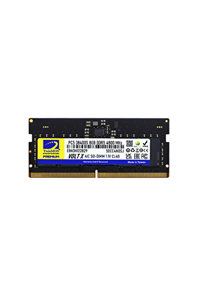 TwinMOS Tmd58Gb4800S40 8Gb Ddr5 4800Mhz Notebook Memory