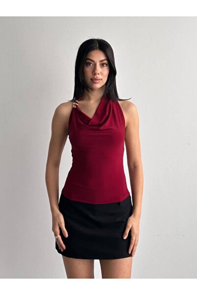 LİFERA Degaje Collar Accessory Detail Bluz