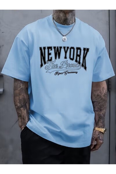 oneagılyazı Comfortable Round Neck Short Sleeve T-Shirt