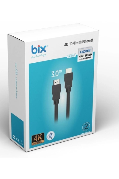 Bix Nhd03 3 Mt 4K 60Hz High Speed HDMI Cable