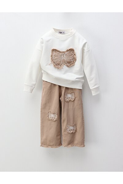 MiniKids The Butterfly set, white-beige 152 (11-12 years)