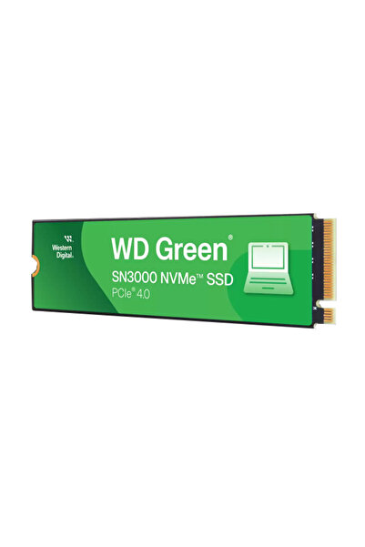 WESTERN DIGITAL WD 500GB M.2 5000/4100/s NVMe SSD SN3000 أخضر WDS500G4G0E