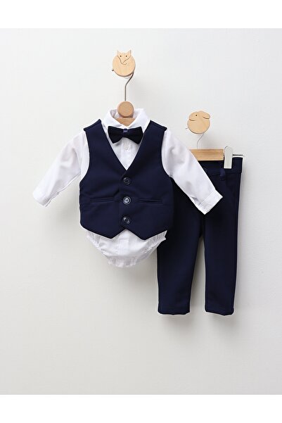 MiniKids Costumas elegant Porthos, bleumarin 74 (6-9 luni)