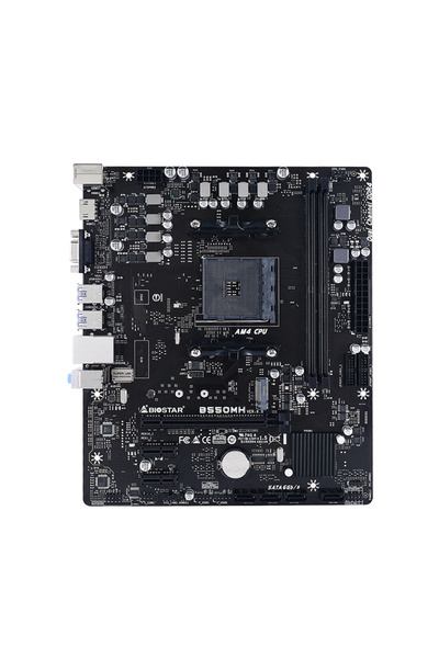 Biostar B550Mh Amd B550 Ddr4 M.2 USB 3.2 Hdmi/Vga Pci 4.0 Am4 Motherboard