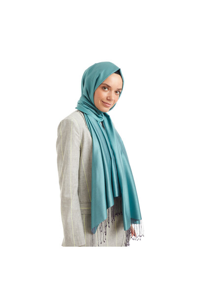 ipekevi Mentol Qoza İpek Şal 6848