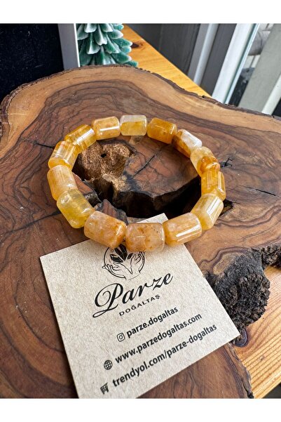 parze doğaltaş Golden Healer (Golden Healer Quartz) Natural Stone Bracelet
