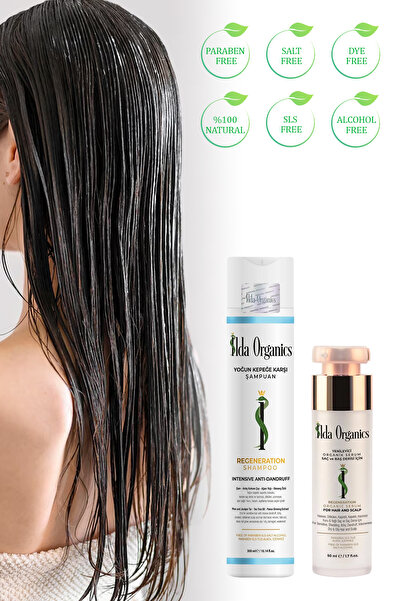 SİLDA BEAUTY Derinden Arındıran, Kabuklanma Çözücü - Şampuan ve Serum Seti