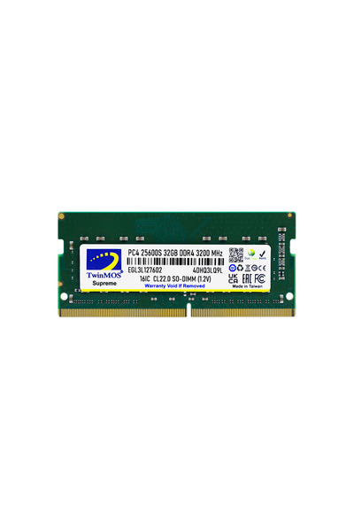 TwinMOS Mdd432Gb3200N 32Gb Ddr4 3200Mhz Notebook Memory