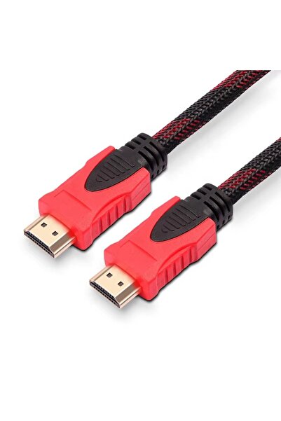 Sensei S-N14030 كابل HDMI مضفر ذهبي اللون 2K 1.4V ثلاثي الأبعاد (3 متر)