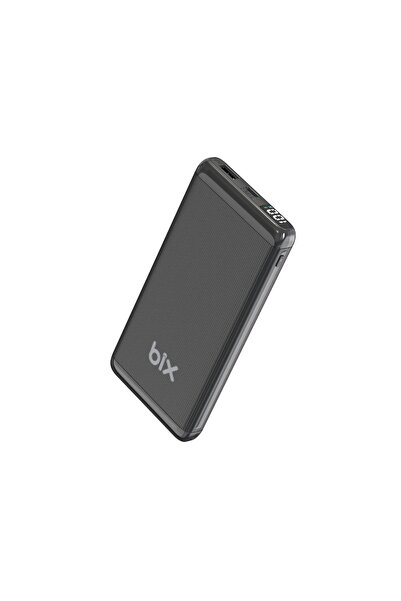 Bix Bxpb107-Bk 10000 Mah Black 18W Dual Output Power Bank with Led Display