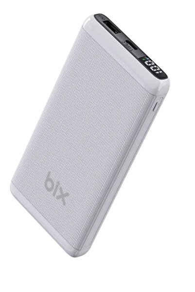 Bix Bxpb107-We 10000 Mah White 18W Dual Output Power Bank with Led Display