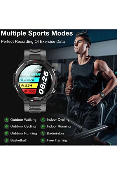 Jasper Mall Aolon Navi R GPS Smartwatch 1.32" Display 5ATM Waterproof Heart R...