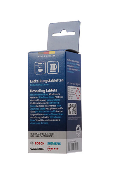 Siemens Kahve Makineleri ve Su Isıtıcıları için Kireç Çözücü Tabletler