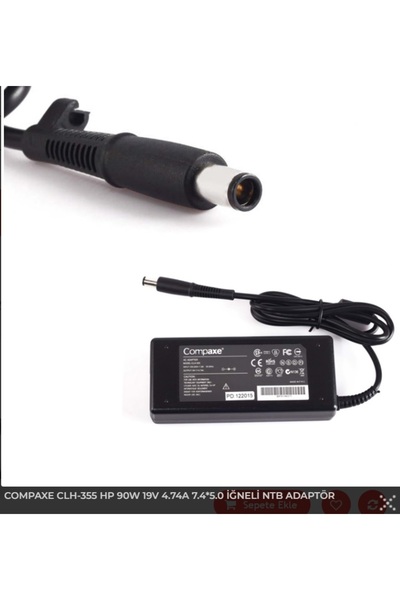 COMPAXE Clh-355 19V 4.74A (7.4*5.0) Hp Notebook Adapter